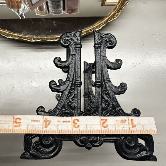 Vintage Cast Iron Victorian Quill Pen Pencil Stand Office Collectibles Rare Vtg - Picture 10 of 12